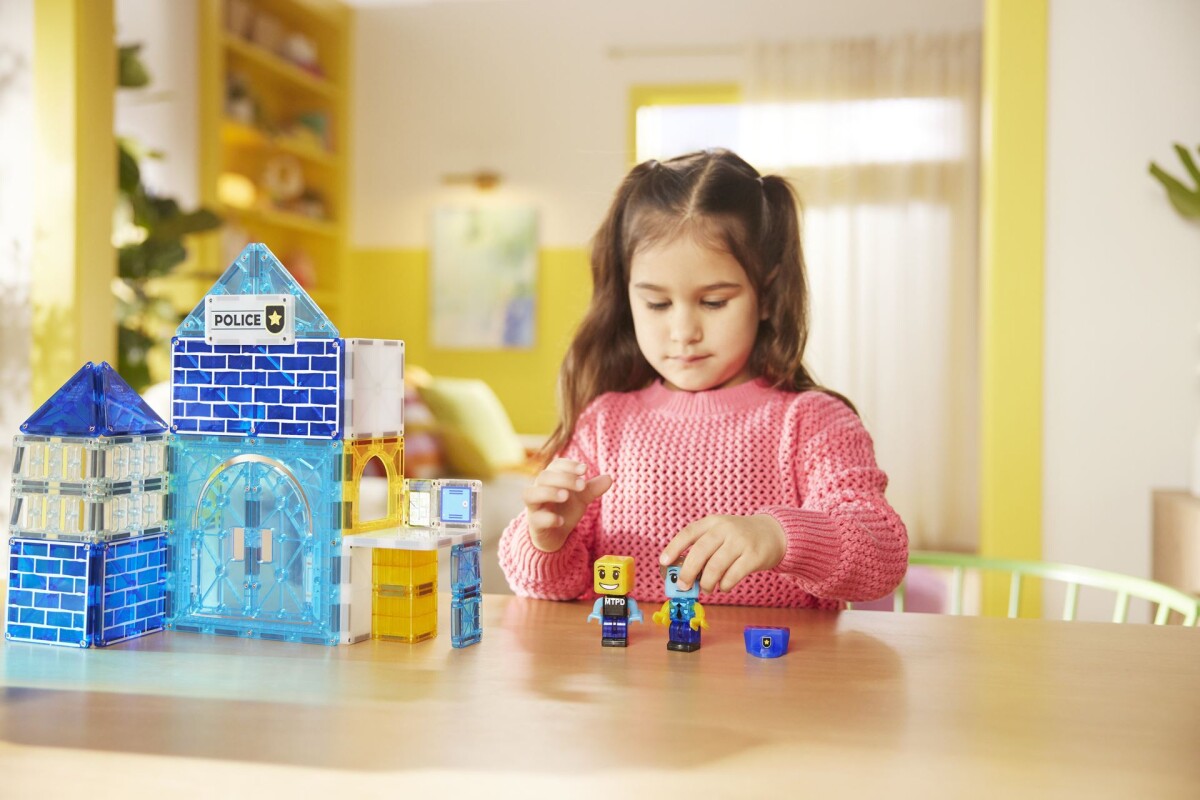 Magna-Tiles - Police Station - 36 Dele