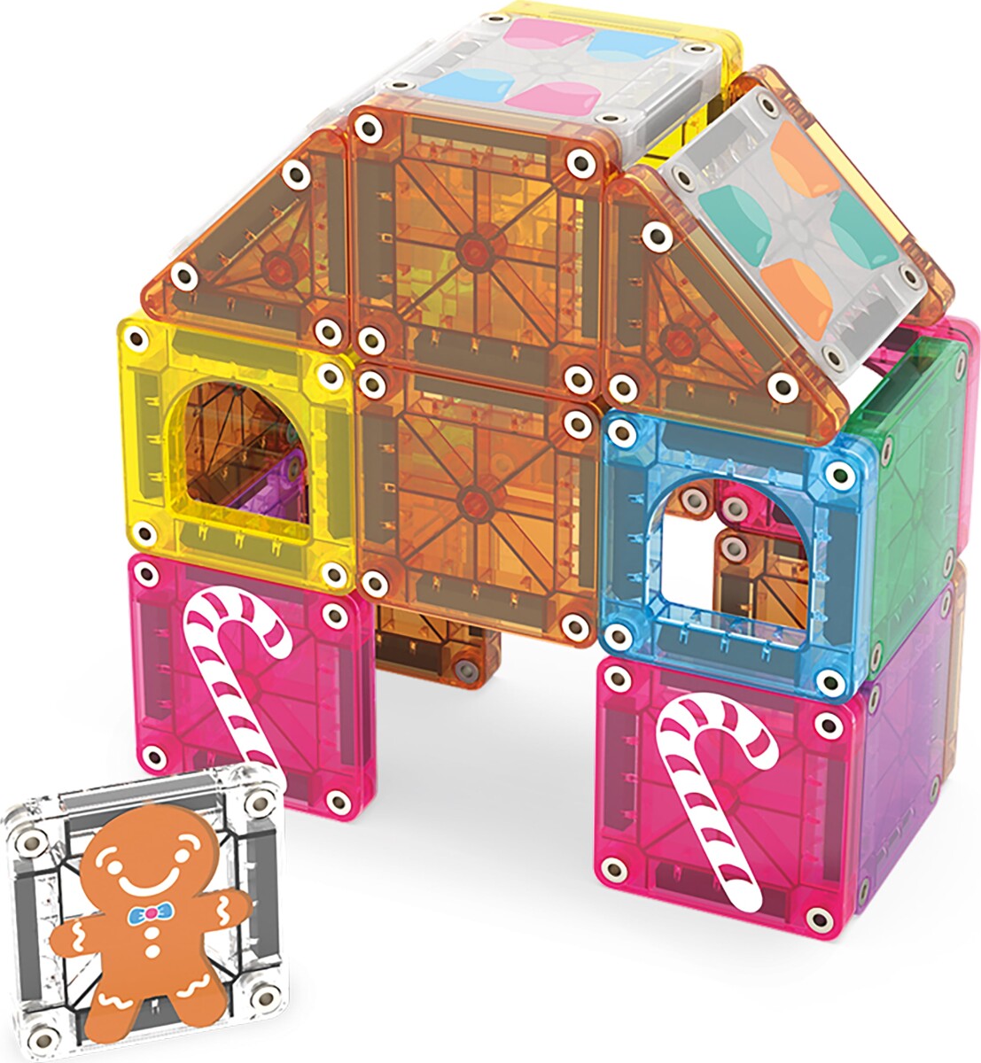 Magna Tiles - Rejsesæt Peberkagehus 24 Dele