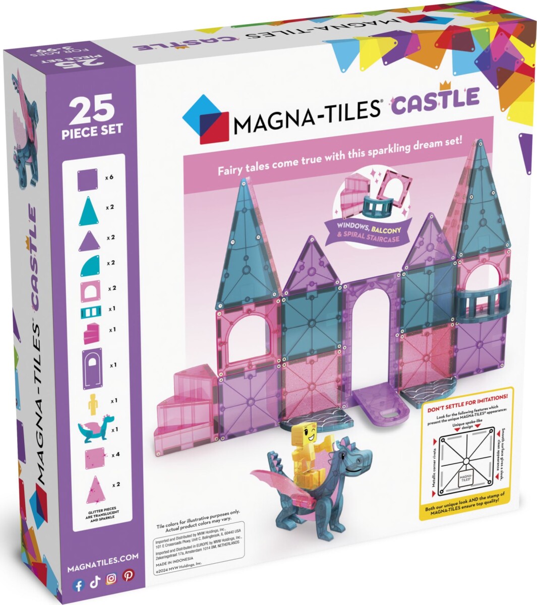 Magna-Tiles - Slot - 25 Dele