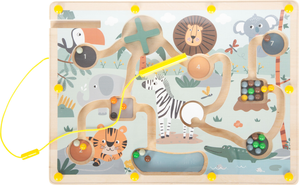 Magnetisk Labyrint Spil - Safari - Small Foot