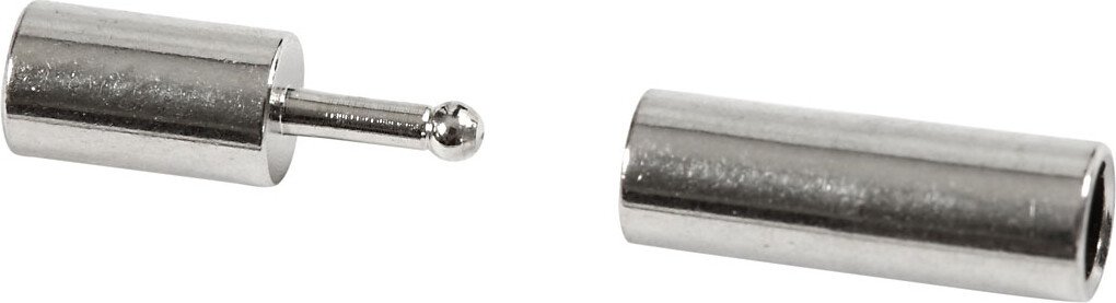 Magnetlås - Str 3X14 Mm - Hulstr 2 Mm - Forsølvet - 40 Stk
