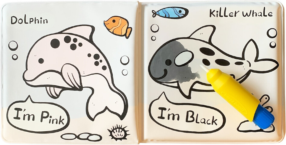 Magni - Badebog Med Farvlægning Havdyr