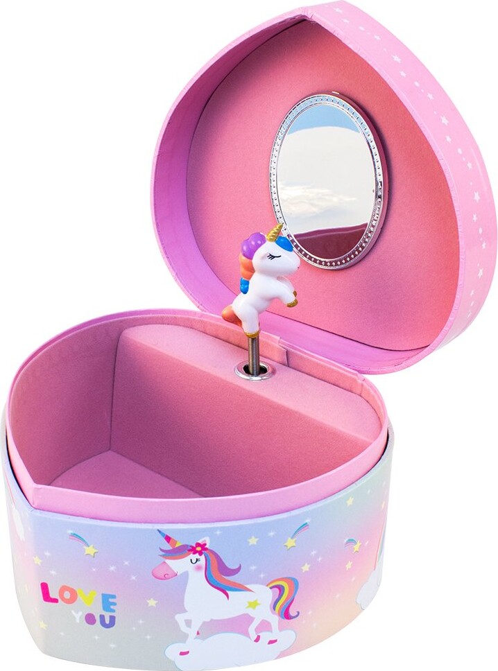 Magni - Smykkeskrin Til Børn - Med Musik - Enhjørning - Pink
