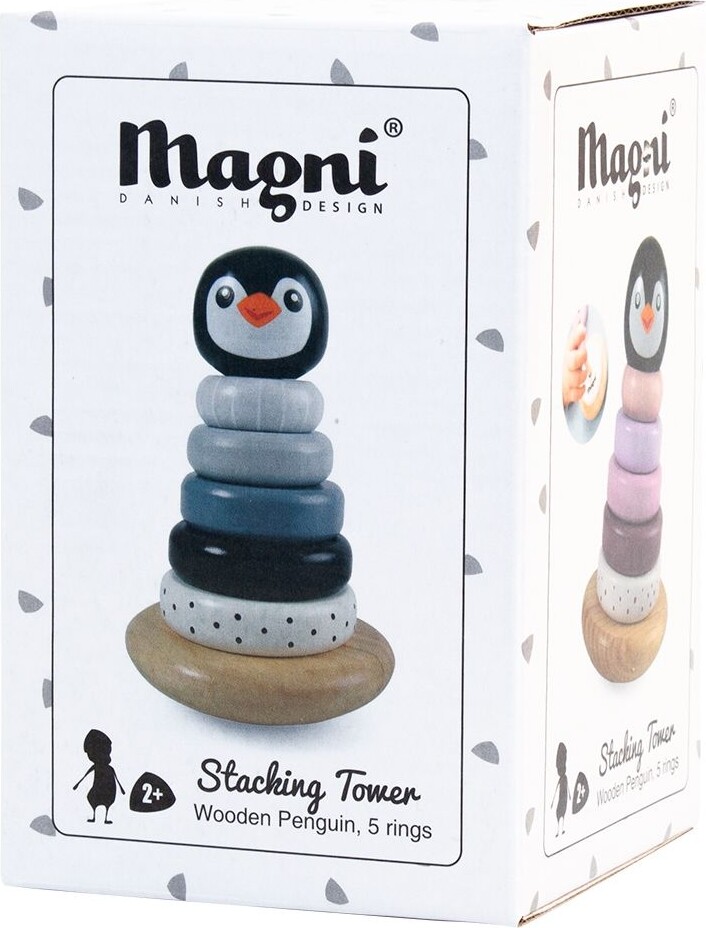 Magni Stableklodser Stabeltårn - Pingvin - Blå