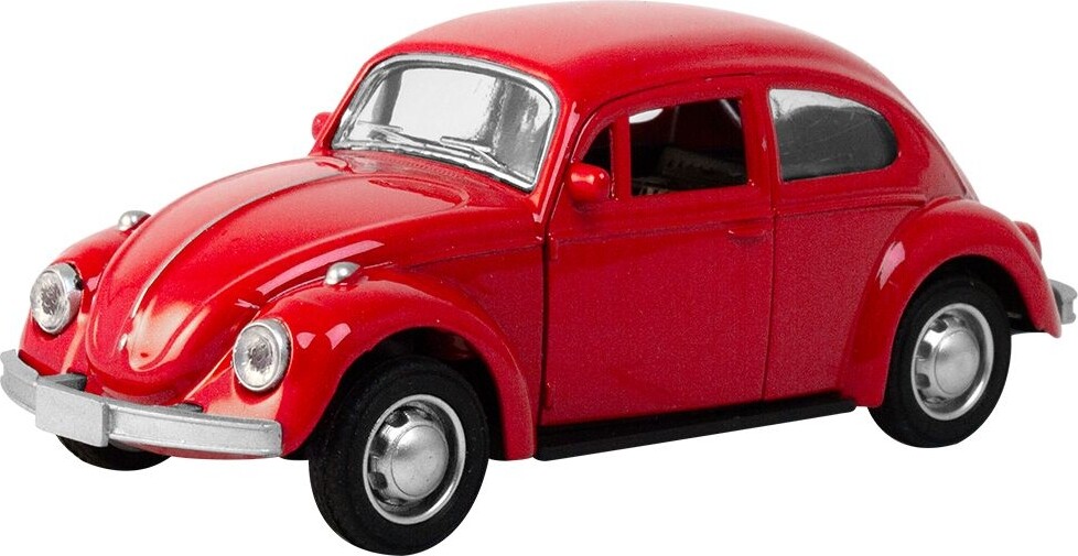 Magni - Vw Folkevogn Bil Med Pull-Back - Assorteret - 1 Stk