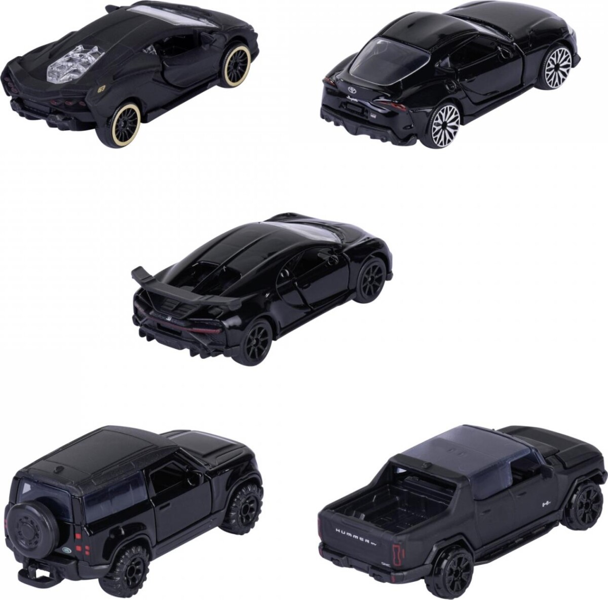 Majorette - Black Edition 5 Biler Gaveæske