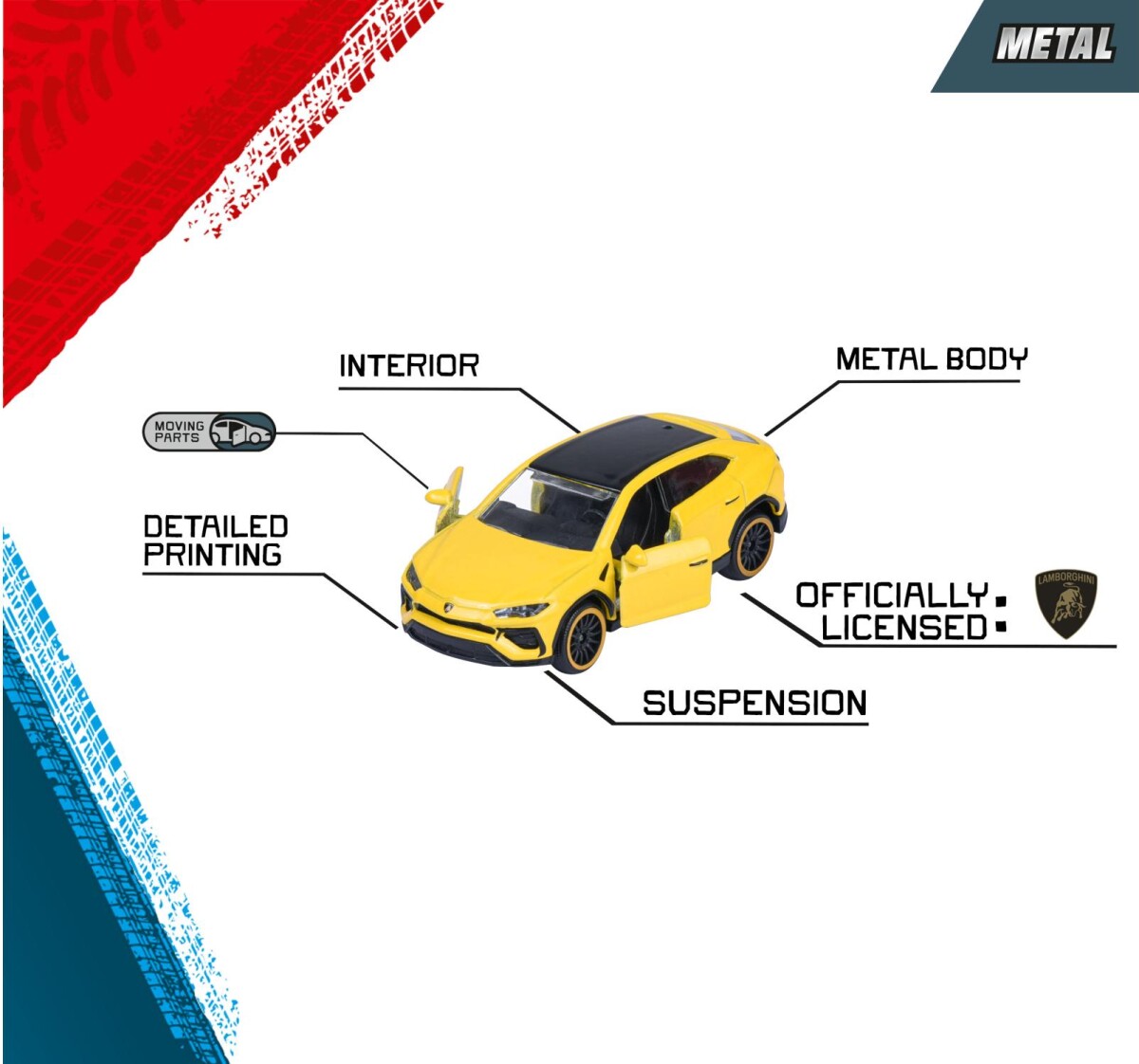 Majorette - Lamborghini 5 Stk Gaveæske