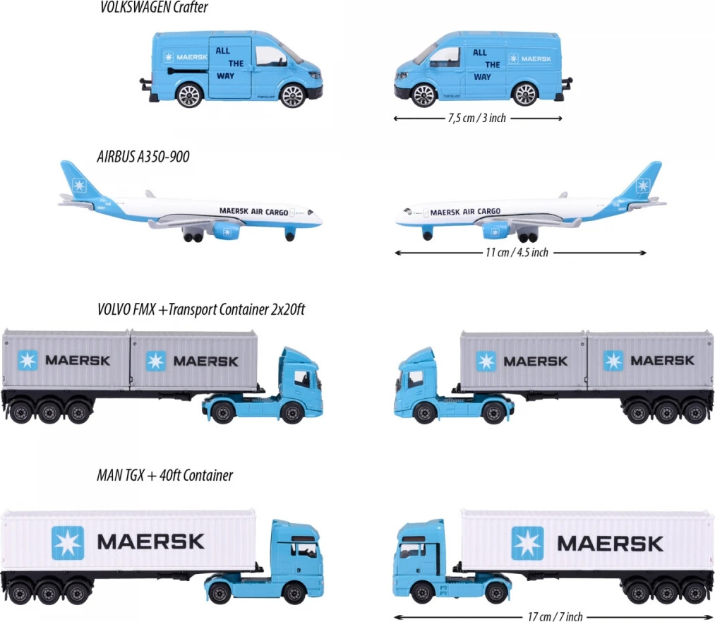 Majorette Mærsk Transport - Assorterede