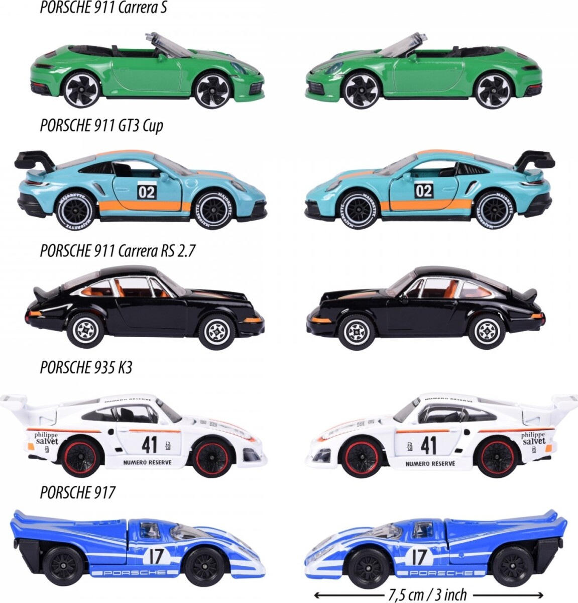 Majorette - Porsche Edition Gaveæske - 5 Biler