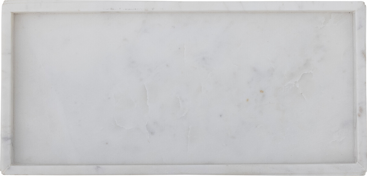 Bloomingville - Majsa Dekorationsbakke - Hvid - Marmor