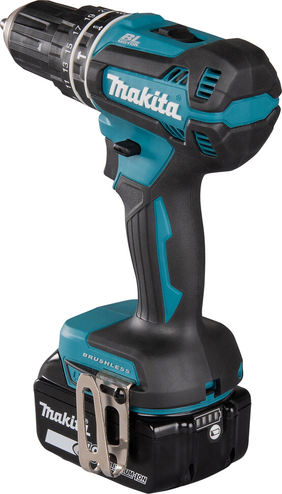 Makita - Slagboremaskine Sæt - Inkl 2 Batteri - Dhp485Rfe