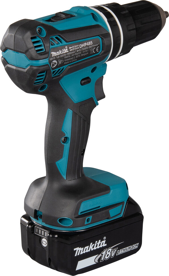 Makita - Slagboremaskine Sæt - Inkl 2 Batteri - Dhp485Rfe