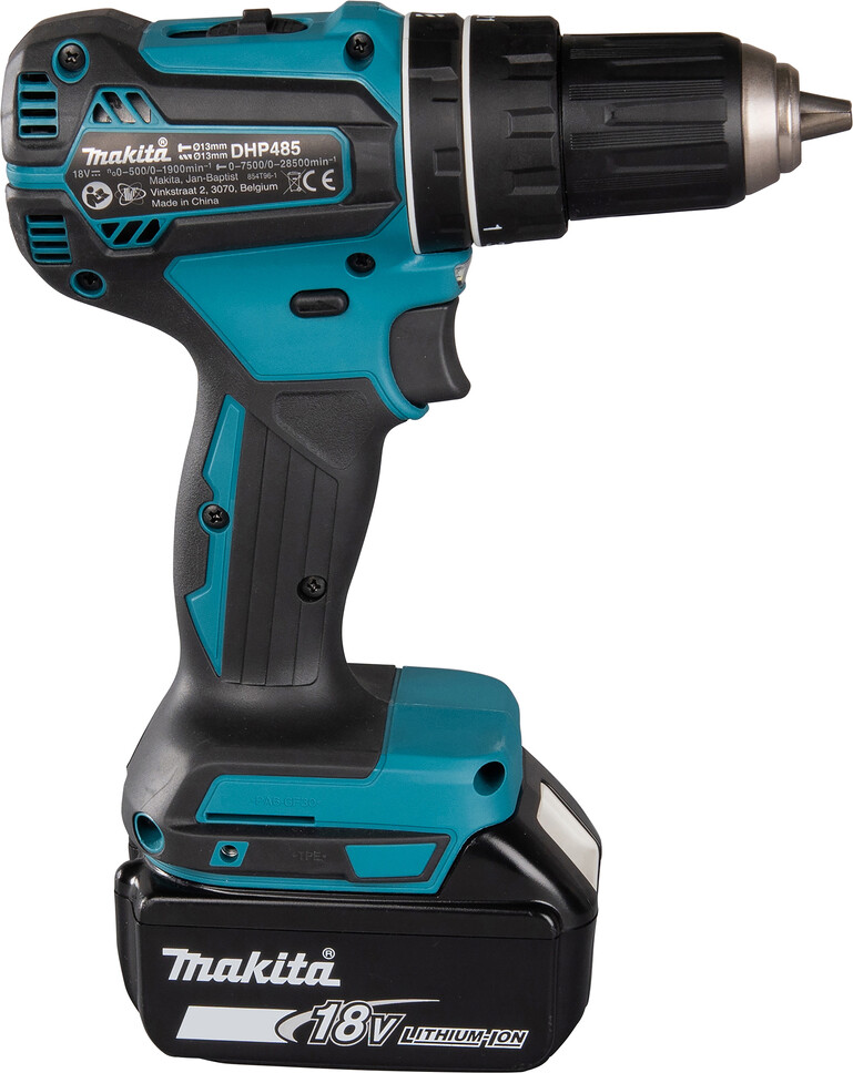 Makita - Slagboremaskine Sæt - Inkl 2 Batteri - Dhp485Rfe