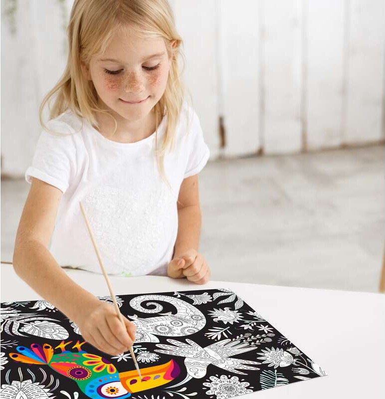 Mal Efter Tal På Lærred - 30X40 Cm - Fiesta - Splat