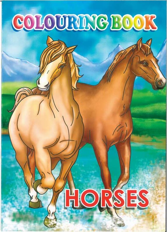 Malebog A4 Horses 16 Sider