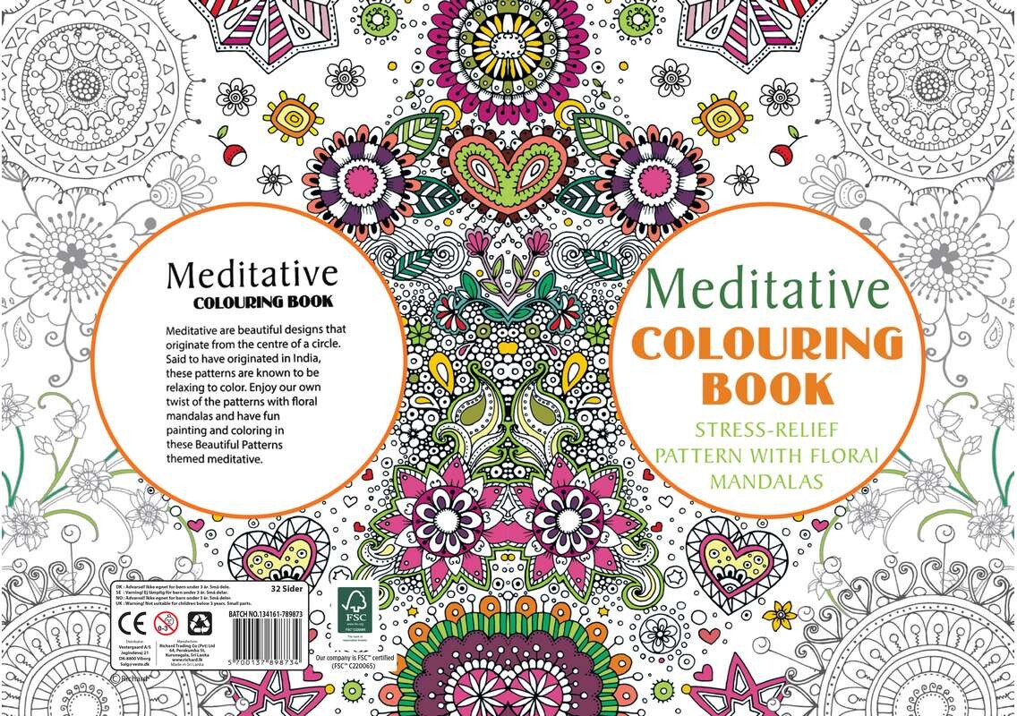 Malebog A4 Meditative 32 Sider