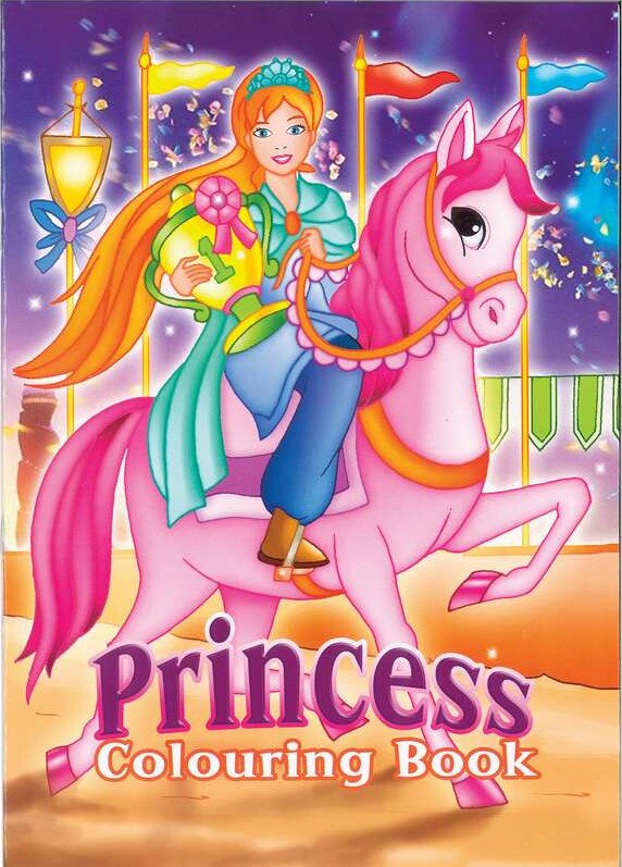 Malebog A4 Princess Horse 16 Sider