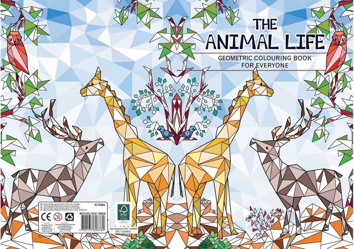 Malebog A4 The Animal Life 32 Sider