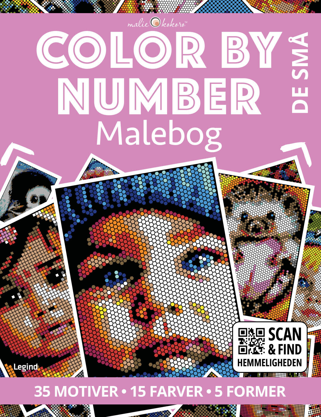 Malebog Color By Number - De Små