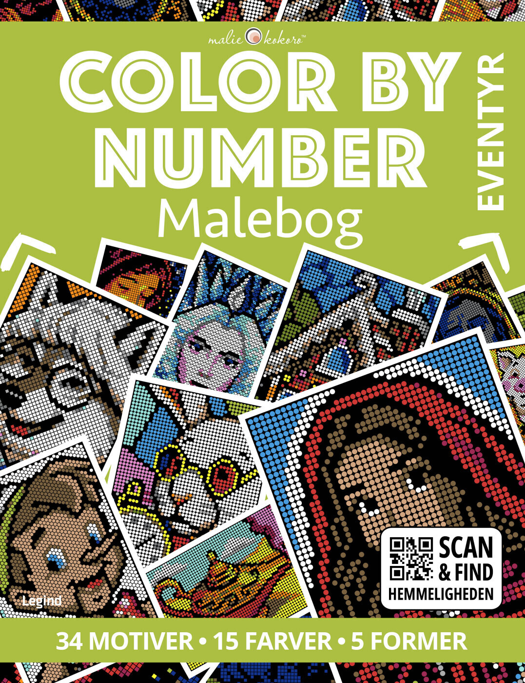 Malebog Color By Number - Eventyr
