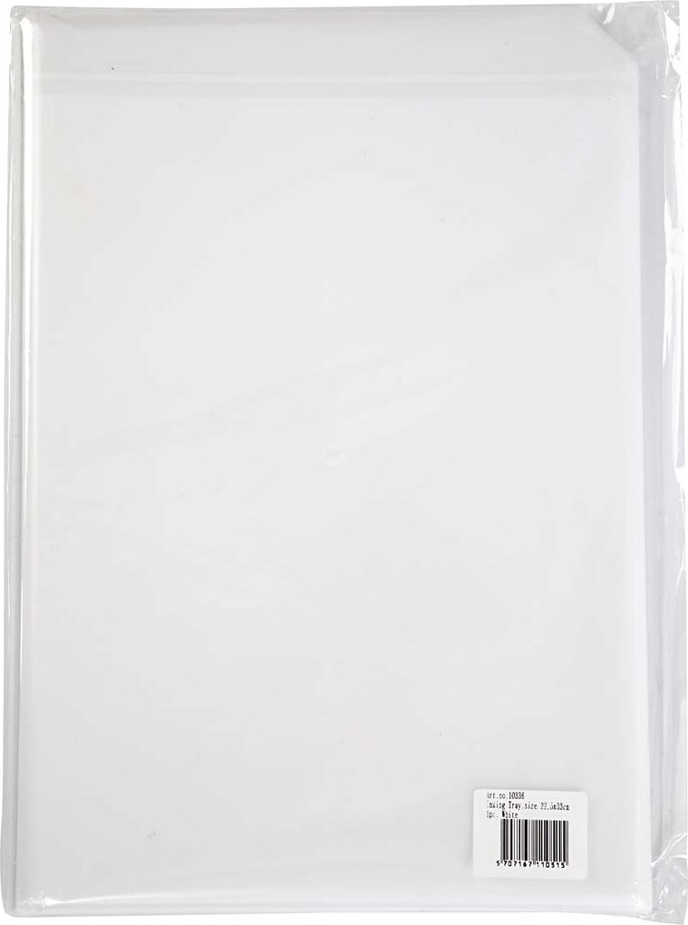 Malerbakke - Str 22 5X33 Cm - Hvid - 1 Stk