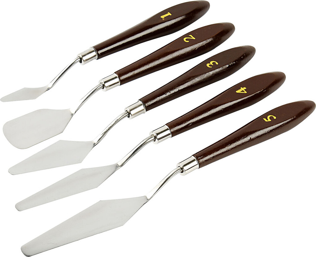 Malerknive - L 17-23 Cm - B 1 5-2 5 Cm - 5 Stk