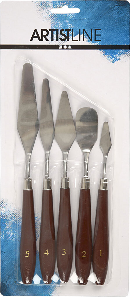 Malerknive - L 17-23 Cm - B 1 5-2 5 Cm - 5 Stk