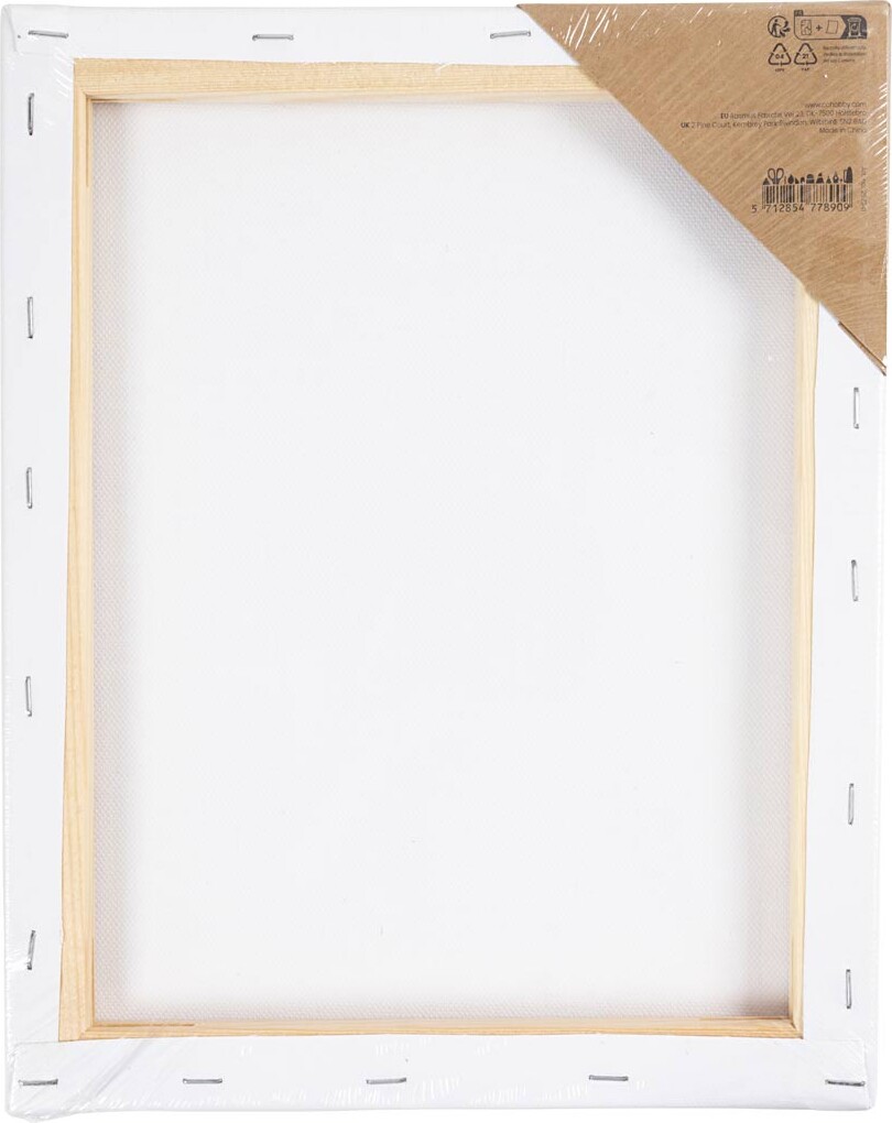 Malerlærred Med Print - Store Blomster - D 1 6 Cm - Str 24X30 Cm - 360 G -