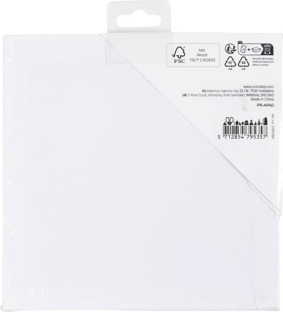Malerplade - Str 15X15 Cm - Tykkelse 3 Mm - 280 G - 1 Stk