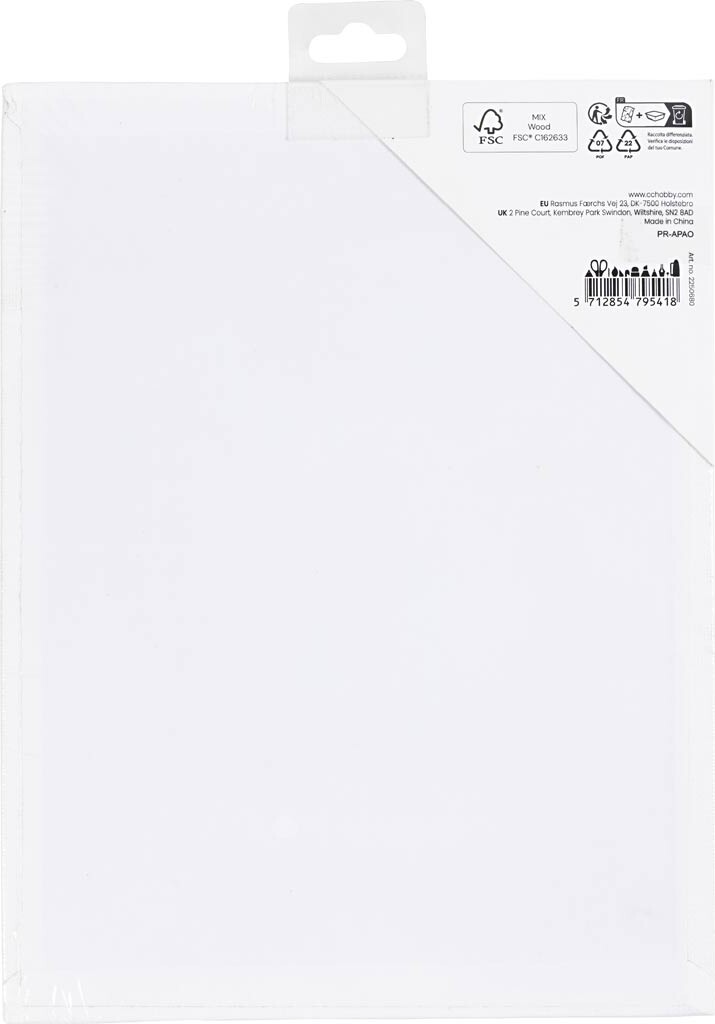 Malerplade - Str 18X24 Cm - Tykkelse 3 Mm - 280 G - 1 Stk