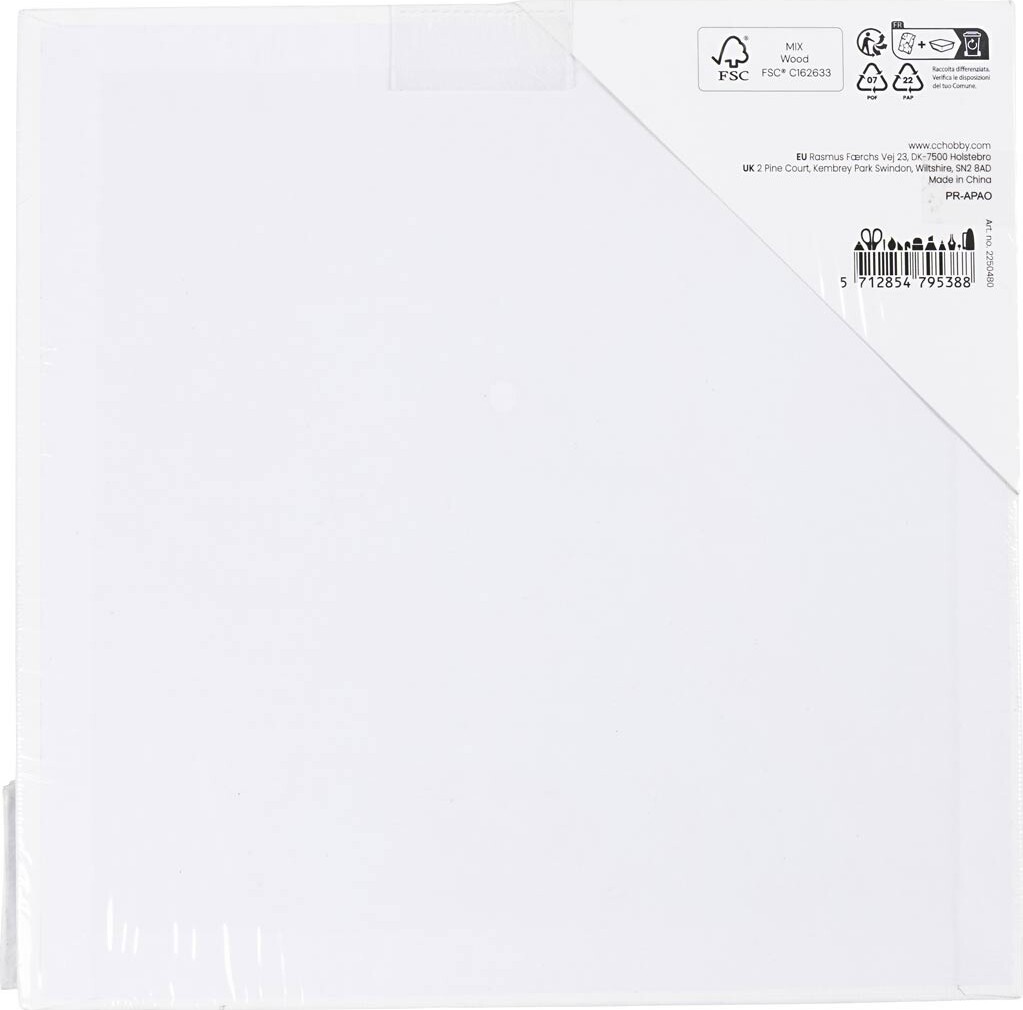 Malerplade - Str 20X20 Cm - Tykkelse 3 Mm - 280 G - 1 Stk