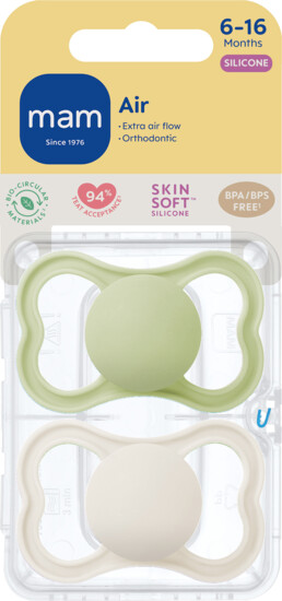 Mam - Air Silk 6-16M 2P Box V - Green