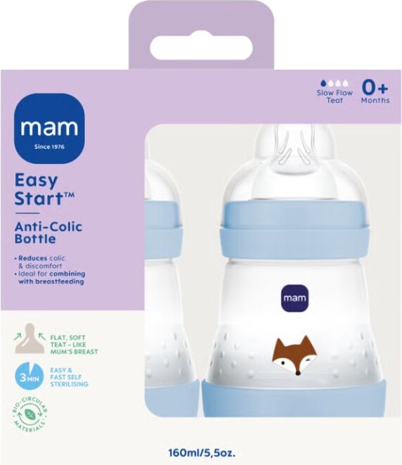 Mam - Easy Start Anti-Colic - Blue - 160 Ml