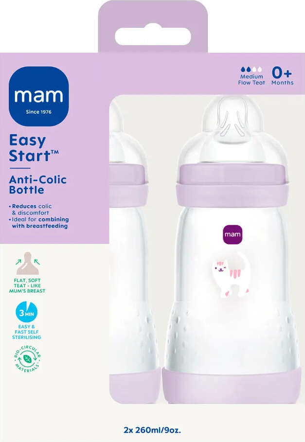 Mam - Easy Start Anti-Colic - Pink - 260 Ml