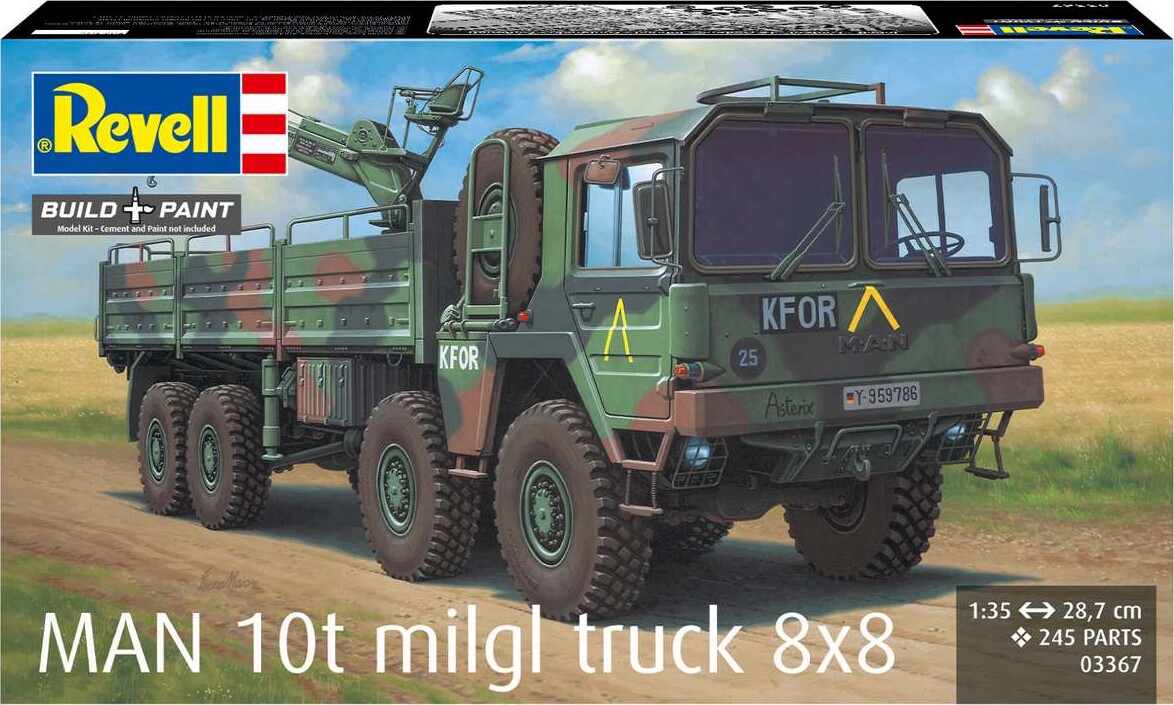 Revell - Man 10T Milgl 8X8 Truck - Byggesæt -1 35 - 03367