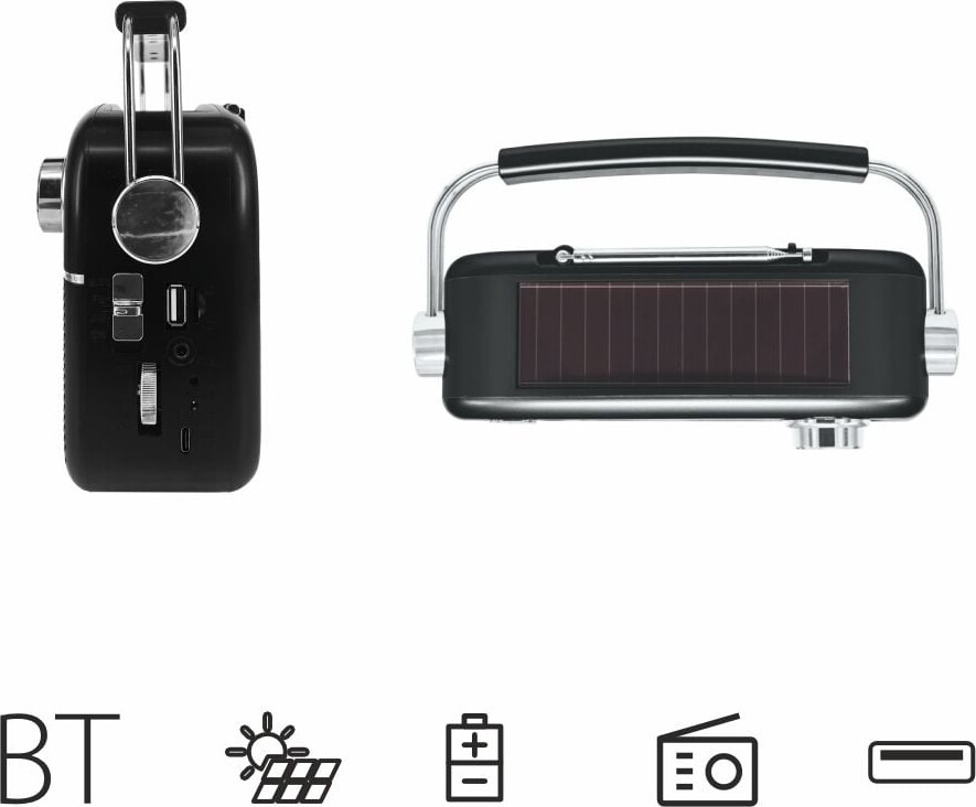 Manta - Fmawsw Bærbar Radio Med Solpanel