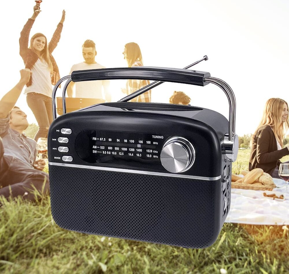 Manta - Fmawsw Bærbar Radio Med Solpanel