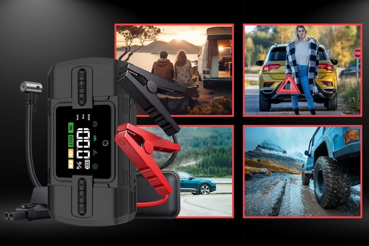 Manta - Majs001Ap Multifunctional Jump Starter With Air Compressor