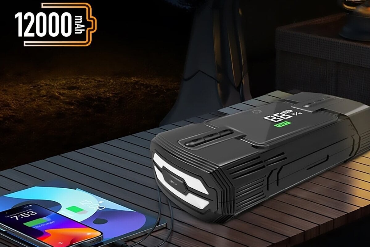 Manta - Majs001Ap Multifunctional Jump Starter With Air Compressor