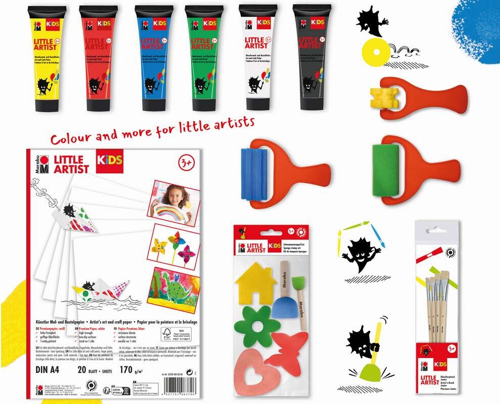 Malesæt Til Børn - Little Artist Starter Box - Kids - Marabu