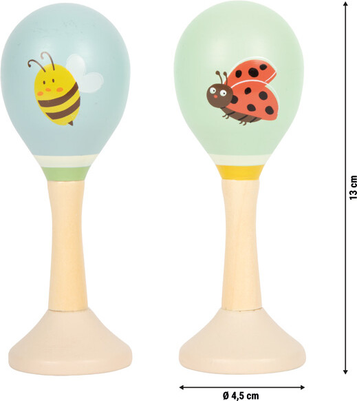Maracas Sæt Til Børn - Træ - Tiny Friends - Small Foot