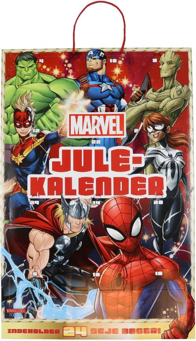 Marvel Julekalender Med 24 Bøger