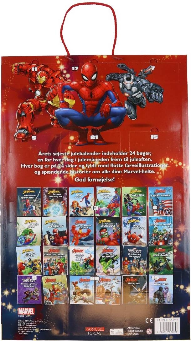 Marvel Julekalender Med 24 Bøger