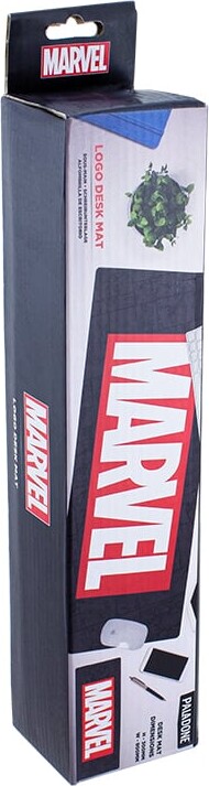 Marvel Desk Mat - Skrivebordsmåtte - Grå Rød - 30 X 80 Cm