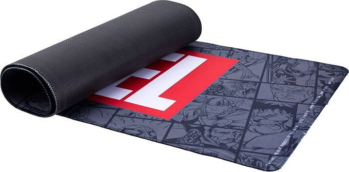 Marvel Desk Mat - Skrivebordsmåtte - Grå Rød - 30 X 80 Cm