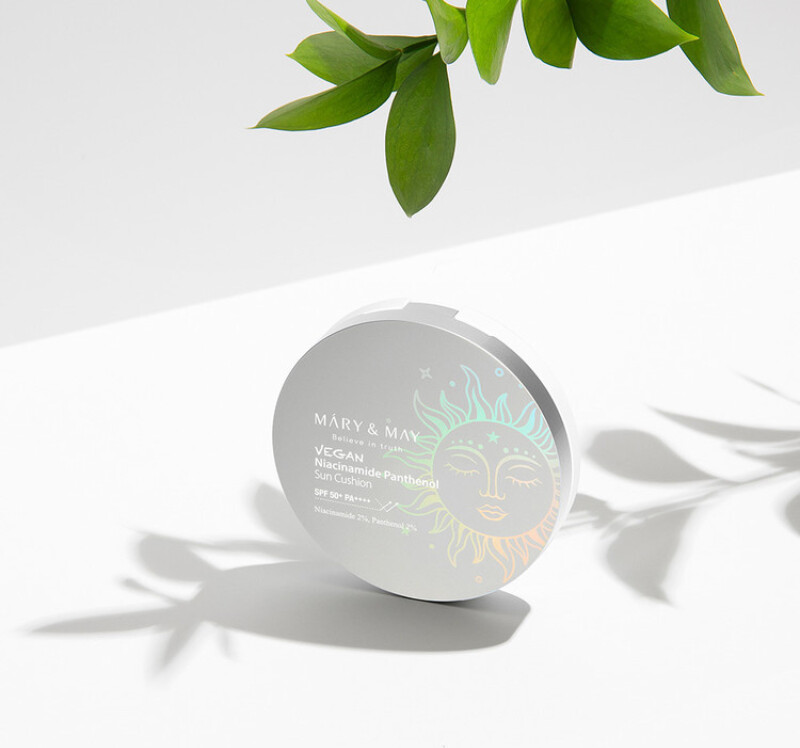 Mary May - Vegan Niacinamide Panthenol Sun Cushion Spf50 Pa - 25 G