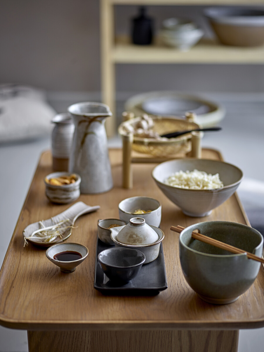 Bloomingville - Masami Sushi Sæt - Hvid - Stentøj Keramik - 5 Dele