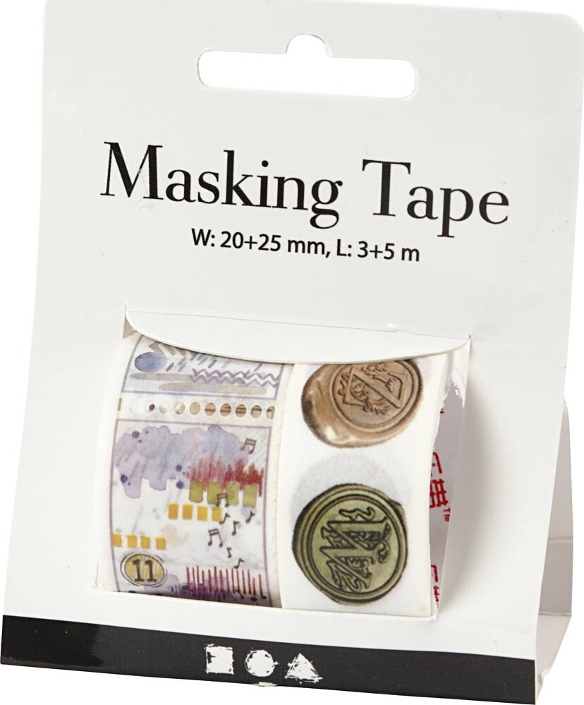 Masking Tape - Segl- Og Landskabsmotiver - L 3 5 M - B 20 25 Mm - 2 Ruller