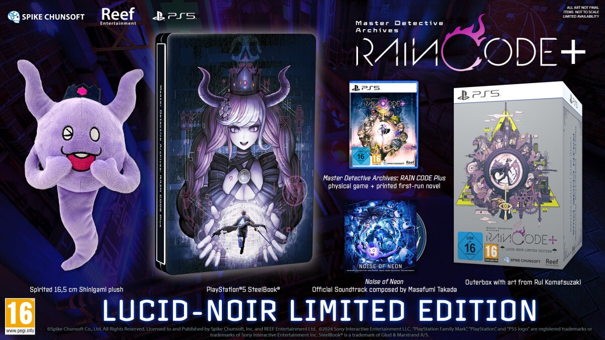 Master Detective Archives Rain Code Plus - Lucid-Noir Limited Edition