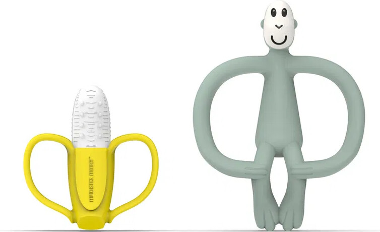 Matchstick Monkey - Banana Soother Og Monkey Teether - Bideringe